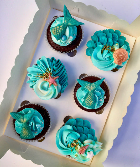 Cupcakes de Sirena