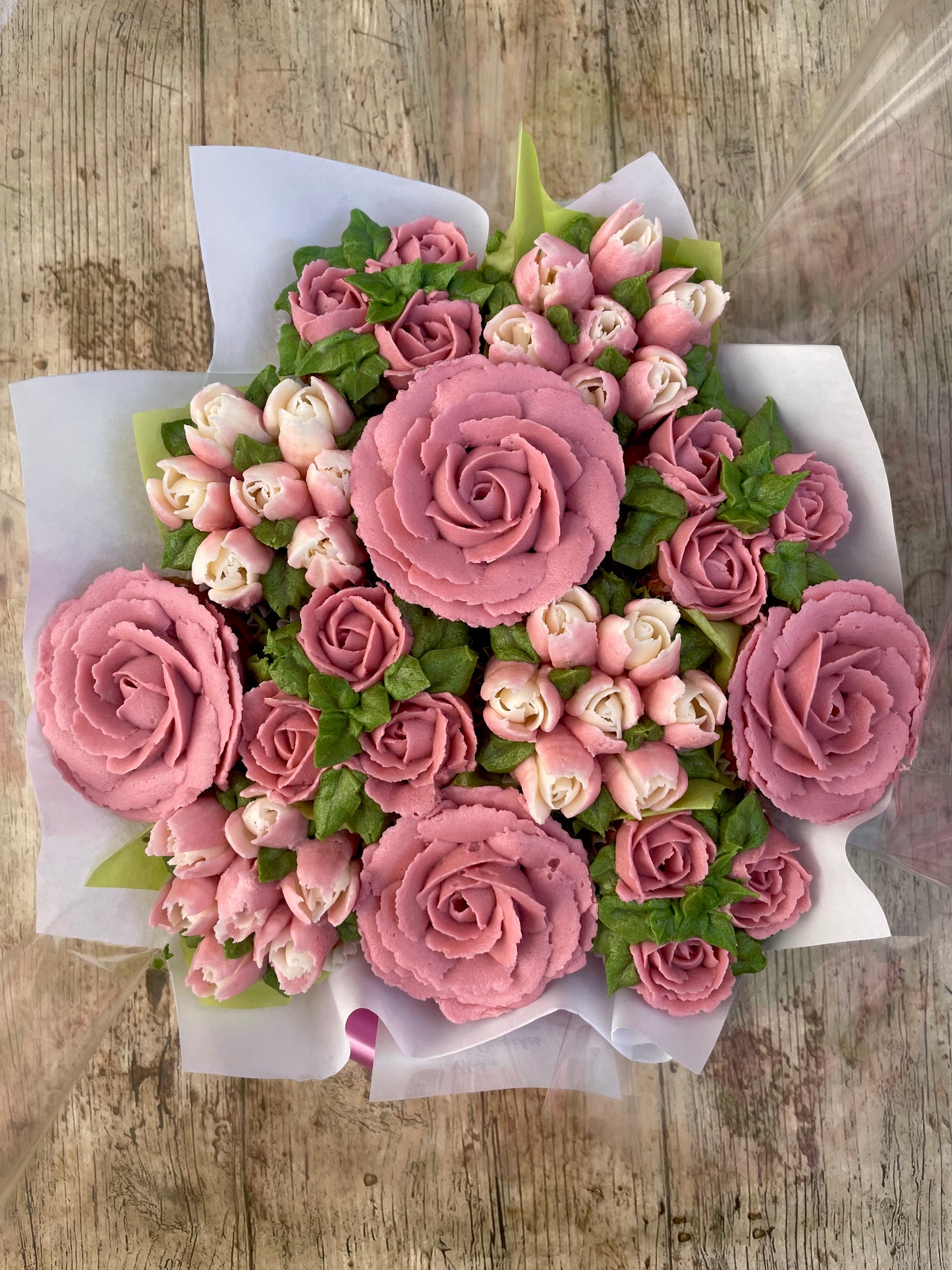 Bouquet de Cupcakes Grande Rosa