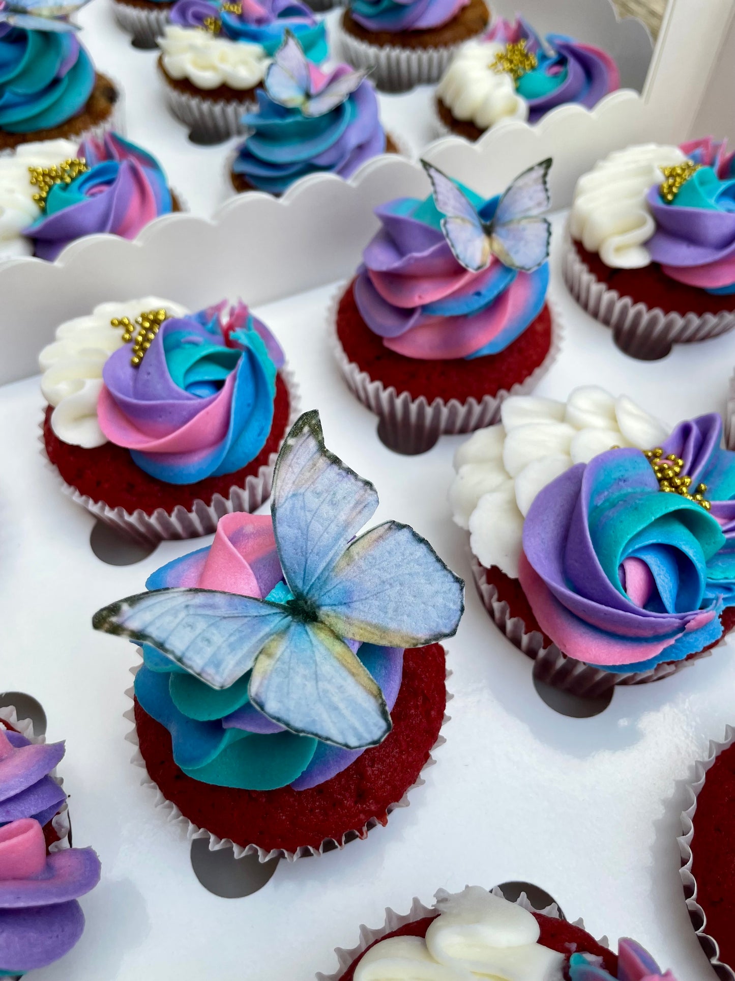 Cupcakes de Mariposas