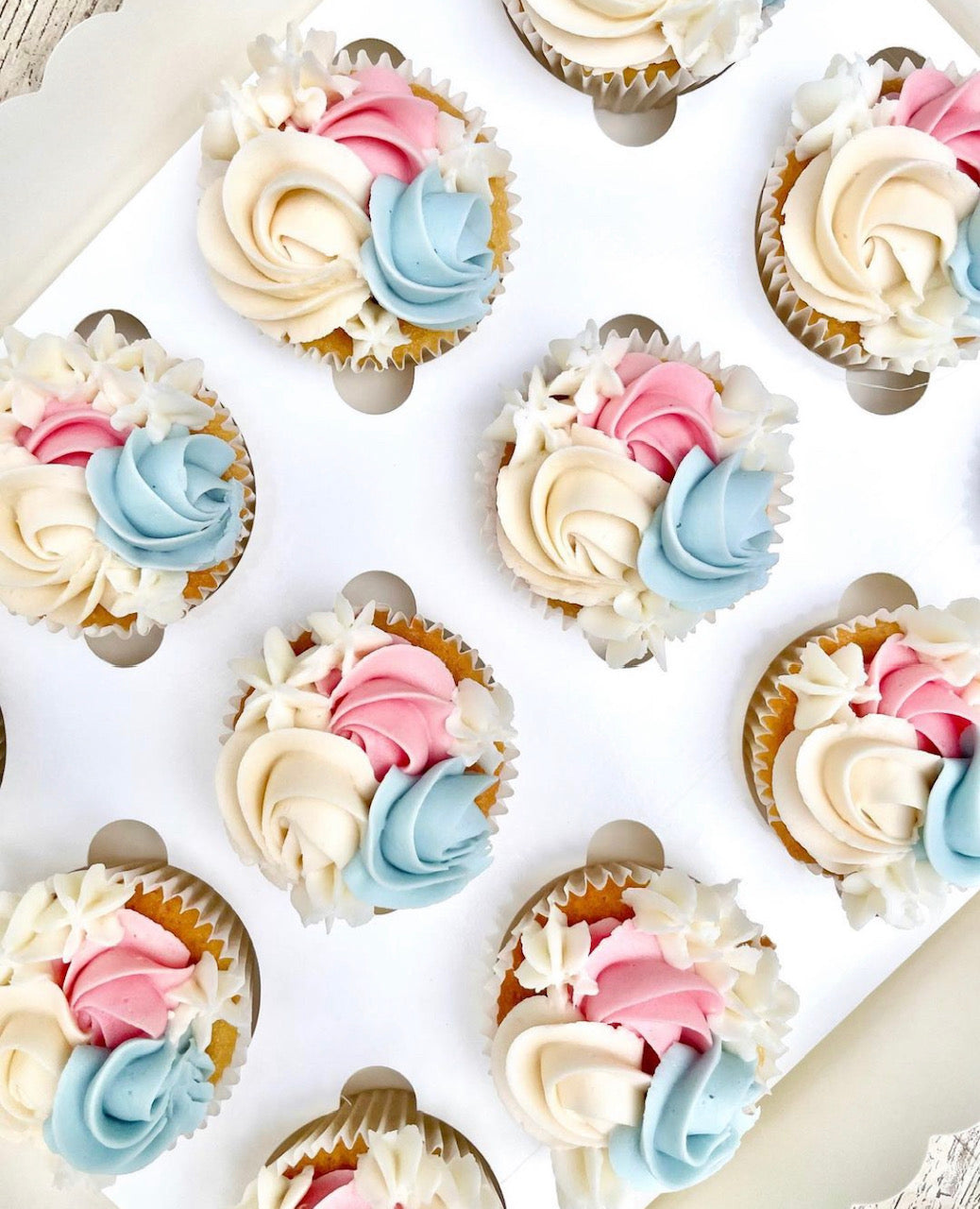 Gender Reveal Cupcakes