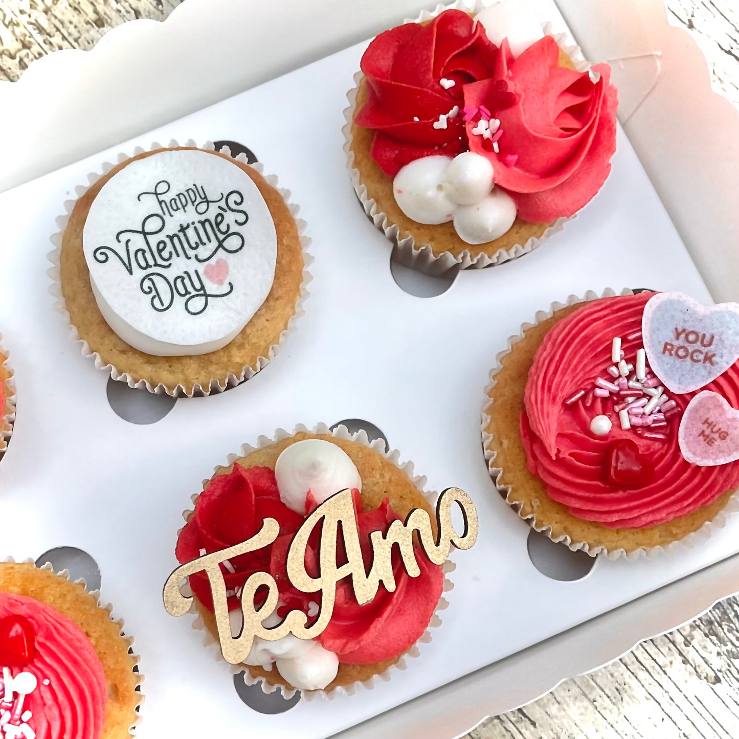 Cupcake topper Te Amo